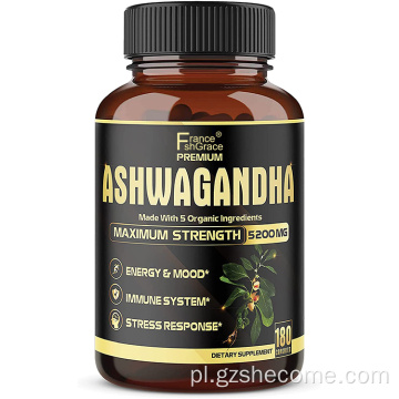 Ashwagandha Capsules Suplement do wsparcia reakcji stresu